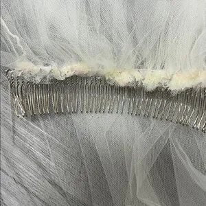 Accessories | Wedding Veil 97 Inches Long Beaded Edge | Poshmark display picture 2